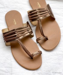 Copper chappals best sale